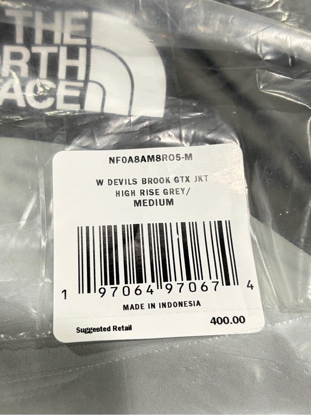 The North Face Women's Medium Devils Brook Gore-Tex Jacket Waterproof Grey NWT - Picture 8 of 9